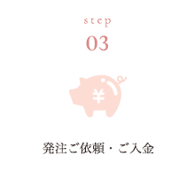 STEP01:発注ご依頼・ご入金